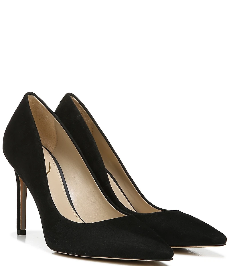 Sam Edelman Hazel Suede Pointed Toe Stiletto Pumps