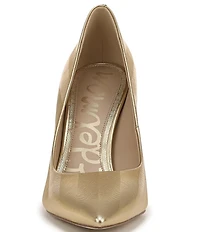 Sam Edelman Hazel Striped Metallic Leather Pointed Toe Pumps