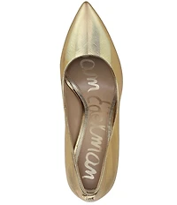 Sam Edelman Hazel Striped Metallic Leather Pointed Toe Pumps