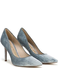 Sam Edelman Hazel Velvet Pointed Toe Pumps