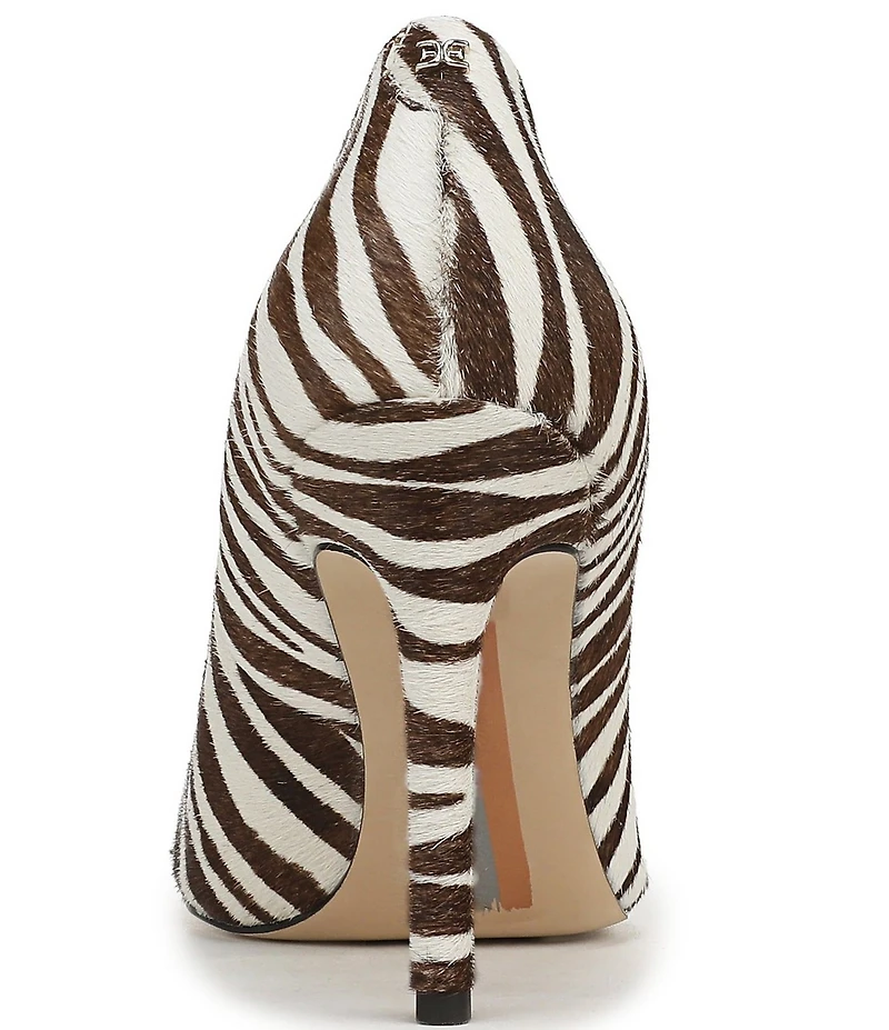 Sam Edelman Hazel Zebra Print Calf Hair Pumps