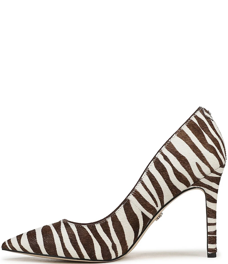 Sam Edelman Hazel Zebra Print Calf Hair Pumps
