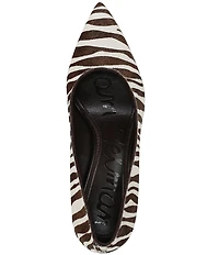 Sam Edelman Hazel Zebra Print Calf Hair Pumps