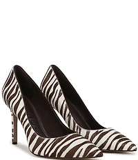 Sam Edelman Hazel Zebra Print Calf Hair Pumps