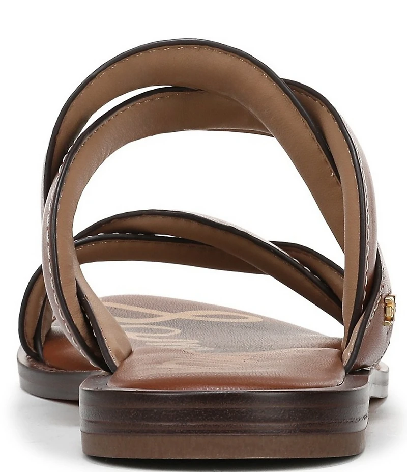 Sam Edelman Hellen Leather Twist Double Banded Slide Sandals