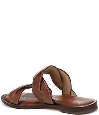 Sam Edelman Hellen Leather Twist Double Banded Slide Sandals