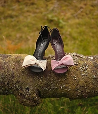 Sam Edelman Ida Silk Fabric Bow Detail Ankle Strap Sandals