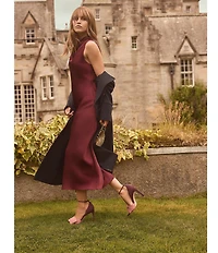 Sam Edelman Ida Silk Fabric Bow Detail Ankle Strap Sandals