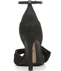 Sam Edelman Ida Silk Fabric Bow Detail Ankle Strap Sandals