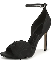 Sam Edelman Ida Silk Fabric Bow Detail Ankle Strap Sandals