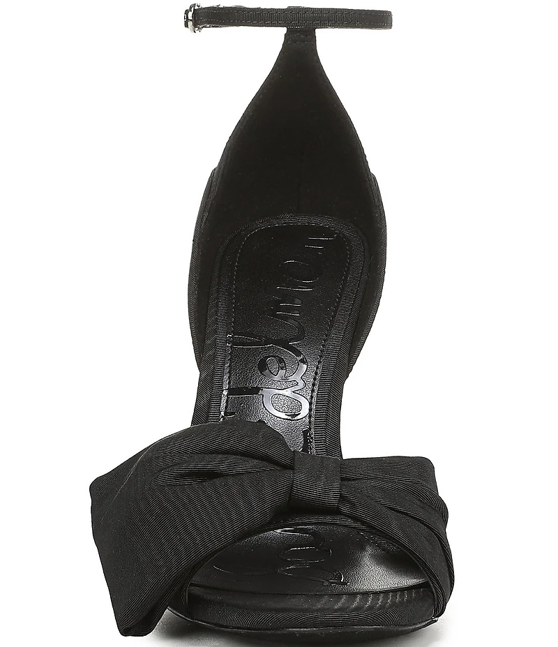 Sam Edelman Ida Silk Fabric Bow Detail Ankle Strap Sandals
