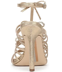 Sam Edelman Iman Strappy Shimmer Fabric Rhinestone Bows Dress Sandals