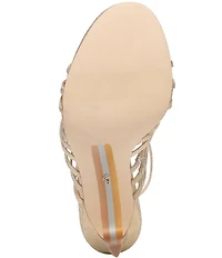 Sam Edelman Iman Strappy Shimmer Fabric Rhinestone Bows Dress Sandals