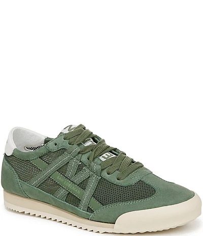 Sam Edelman Irma Mesh and Suede Logo Lace Up Sneakers