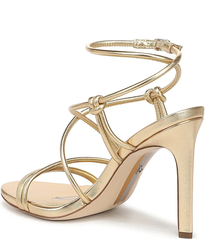 Sam Edelman Isadora Metallic Strappy Ankle Strap Dress Sandals