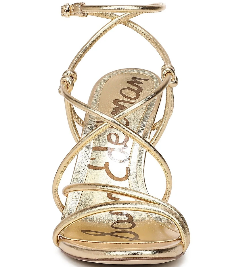 Sam Edelman Isadora Metallic Strappy Ankle Strap Dress Sandals