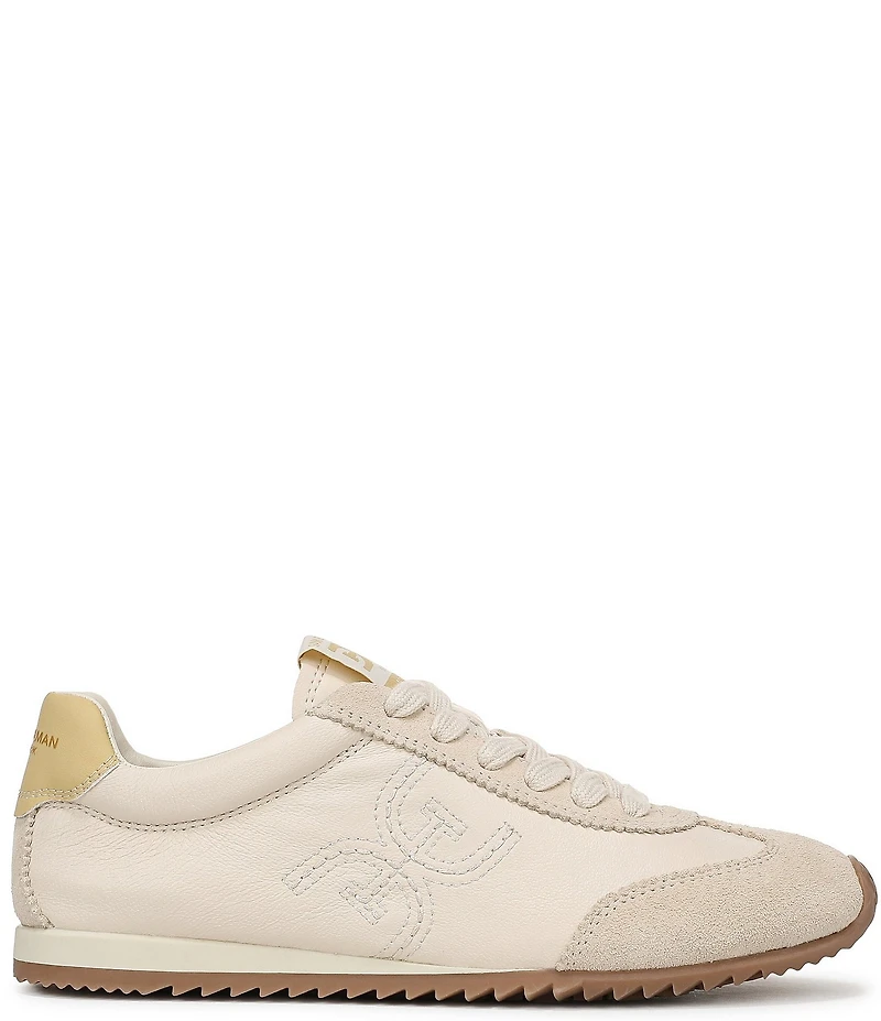 Sam Edelman Isella Leather Logo Lace Up Sneakers