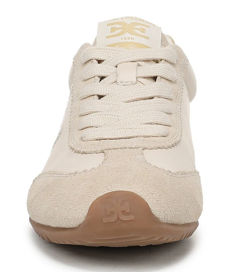 Sam Edelman Isella Leather Logo Lace Up Sneakers