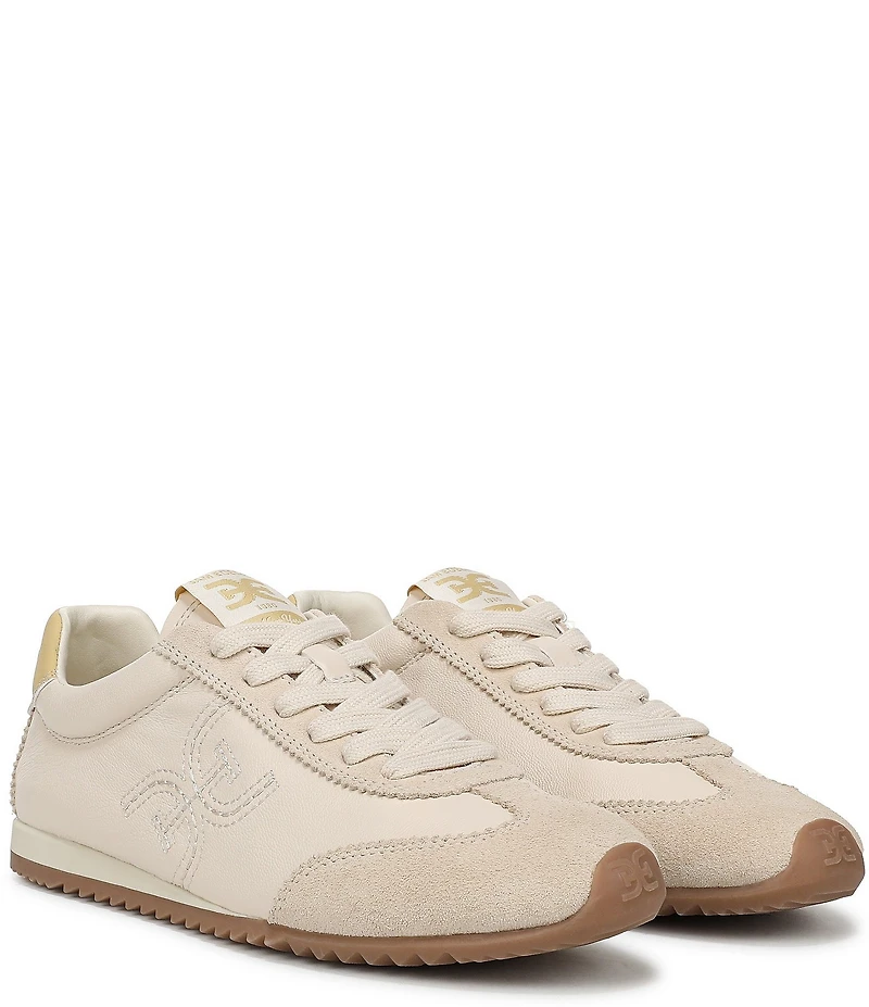 Sam Edelman Isella Leather Logo Lace Up Sneakers