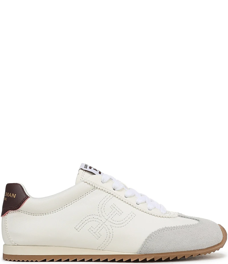 Sam Edelman Isella Leather Logo Lace Up Sneakers