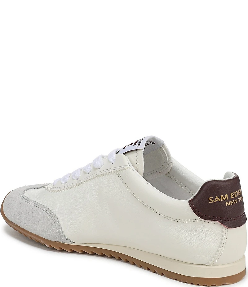 Sam Edelman Isella Leather Logo Lace Up Sneakers
