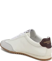 Sam Edelman Isella Leather Logo Lace Up Sneakers