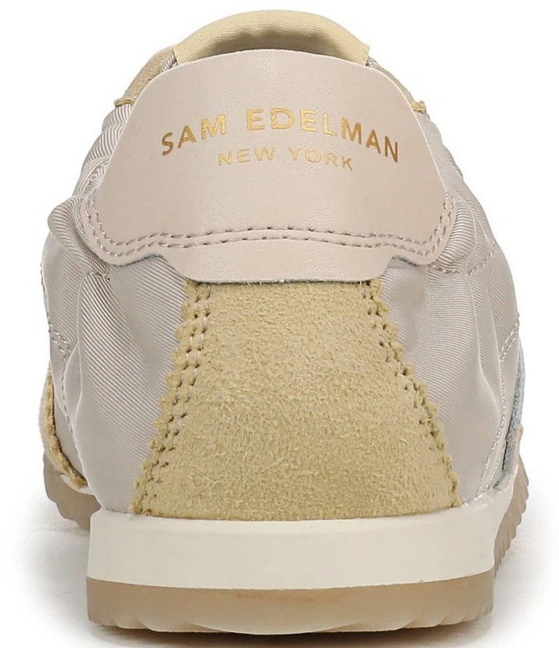 Sam Edelman Isella Nylon and Suede Logo Lace Up Sneakers
