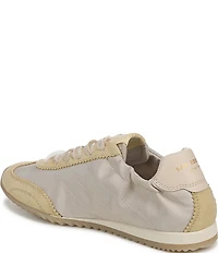 Sam Edelman Isella Nylon and Suede Logo Lace Up Sneakers