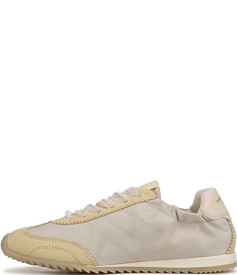 Sam Edelman Isella Nylon and Suede Logo Lace Up Sneakers