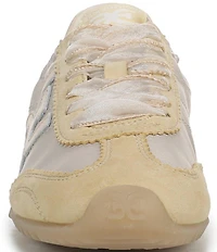 Sam Edelman Isella Nylon and Suede Logo Lace Up Sneakers