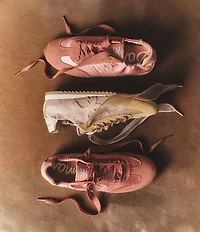 Sam Edelman Isella Satin and Suede Logo Lace Up Sneakers