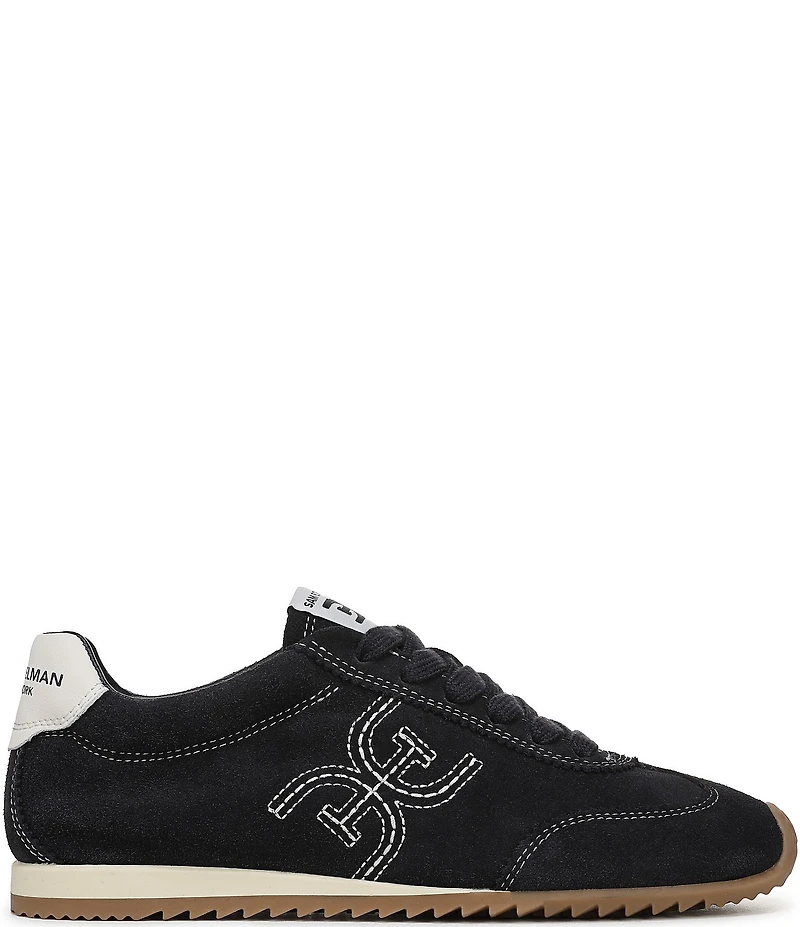 Sam Edelman Isella Suede Logo Lace Up Sneakers