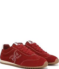 Sam Edelman Isella Suede Logo Lace Up Sneakers