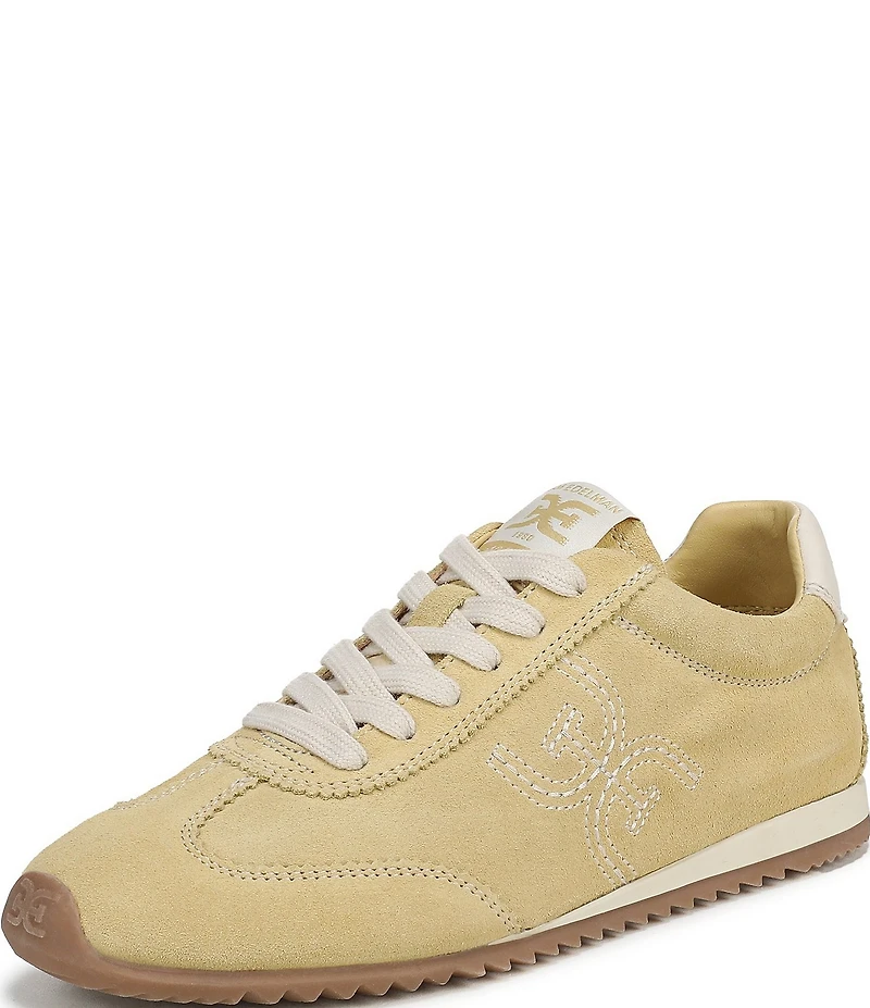 Sam Edelman Isella Suede Logo Lace Up Sneakers