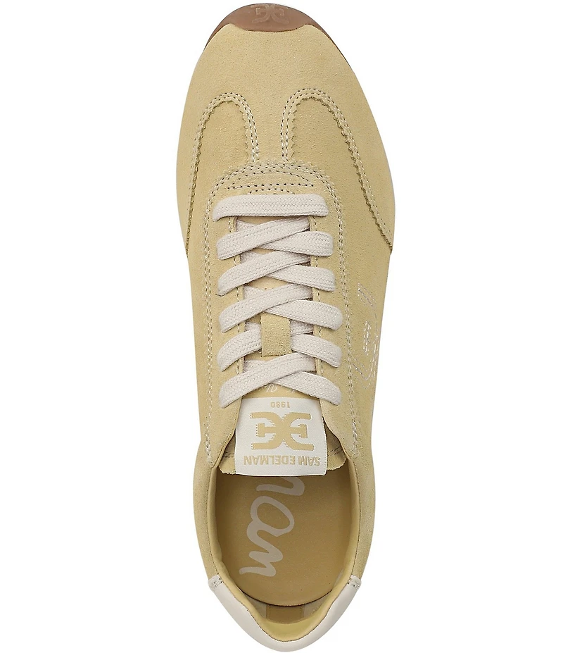 Sam Edelman Isella Suede Logo Lace Up Sneakers