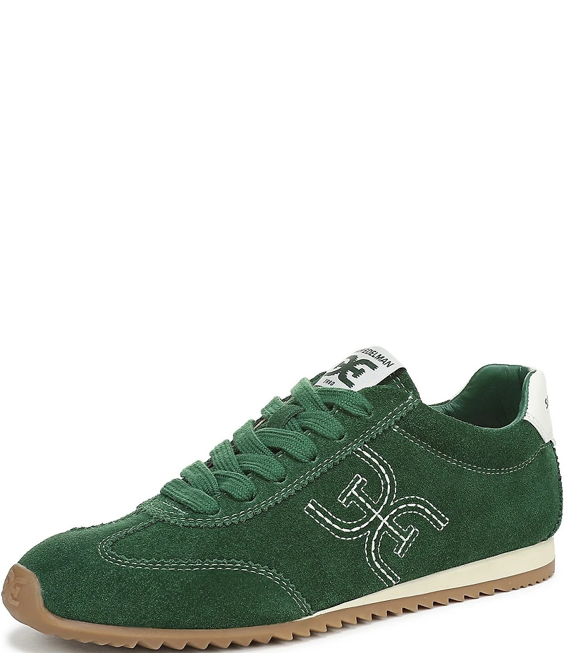 Sam Edelman Isella Suede Logo Lace Up Sneakers