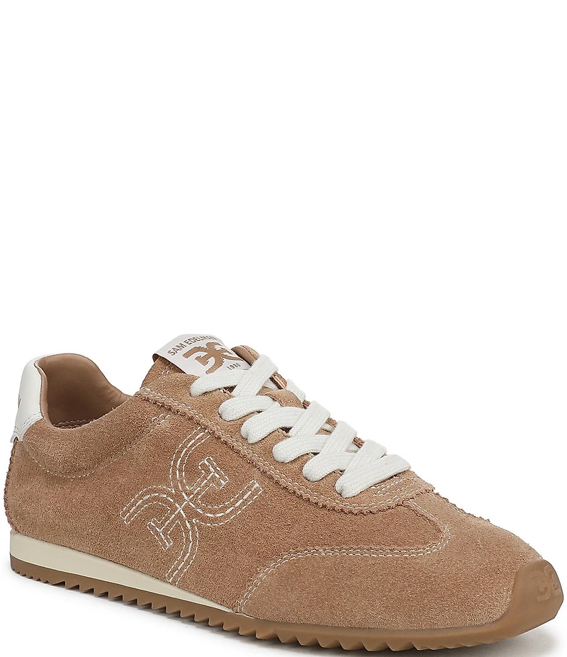 Sam Edelman Isella Suede Logo Lace Up Sneakers