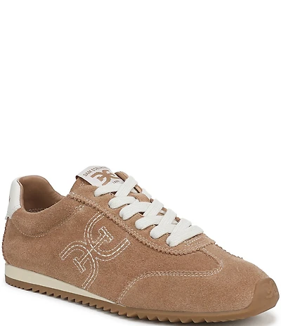 Sam Edelman Isella Suede Logo Lace Up Sneakers