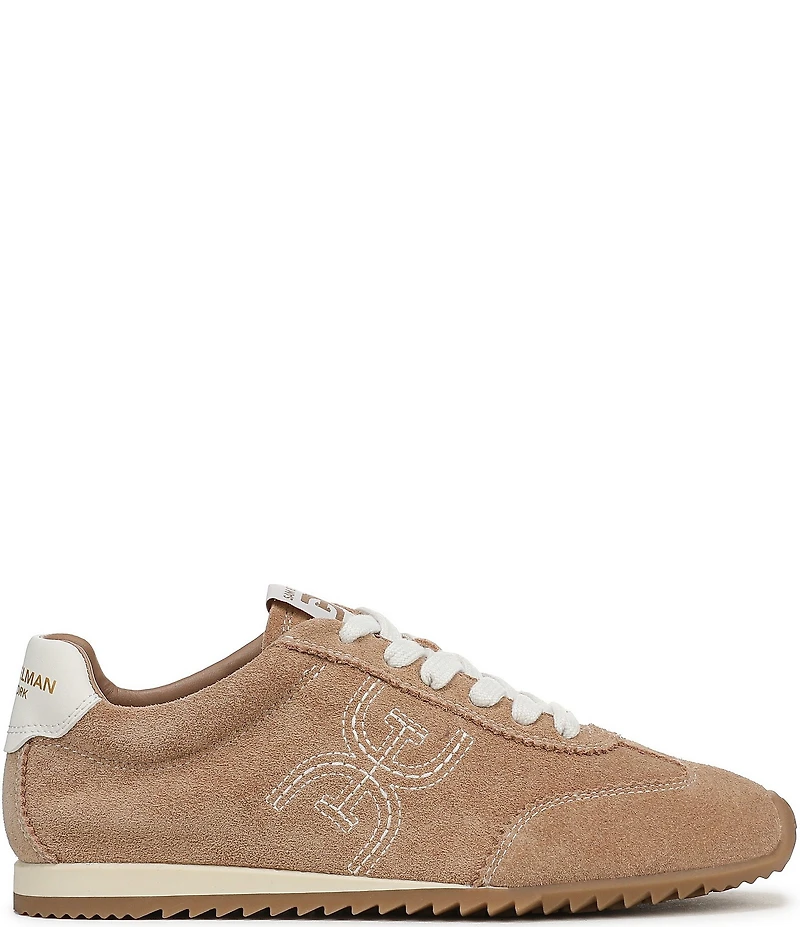 Sam Edelman Isella Suede Logo Lace Up Sneakers