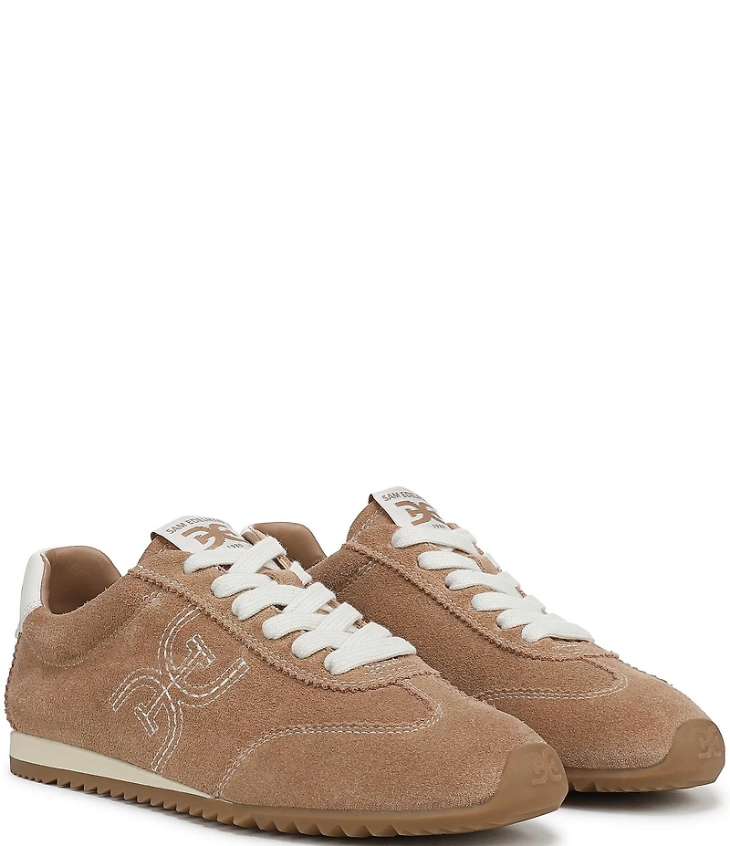 Sam Edelman Isella Suede Logo Lace Up Sneakers