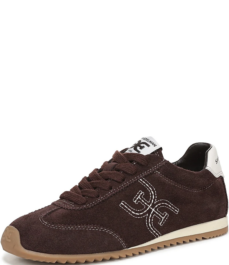 Sam Edelman Isella Suede Logo Lace Up Sneakers
