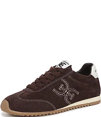 Sam Edelman Isella Suede Logo Lace Up Sneakers