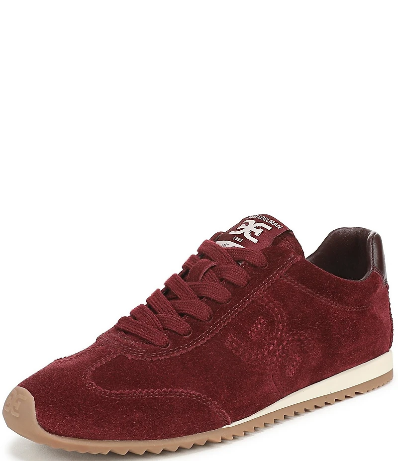 Sam Edelman Isella Suede Logo Lace Up Sneakers