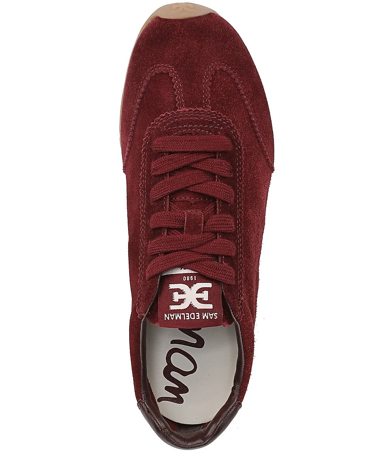 Sam Edelman Isella Suede Logo Lace Up Sneakers