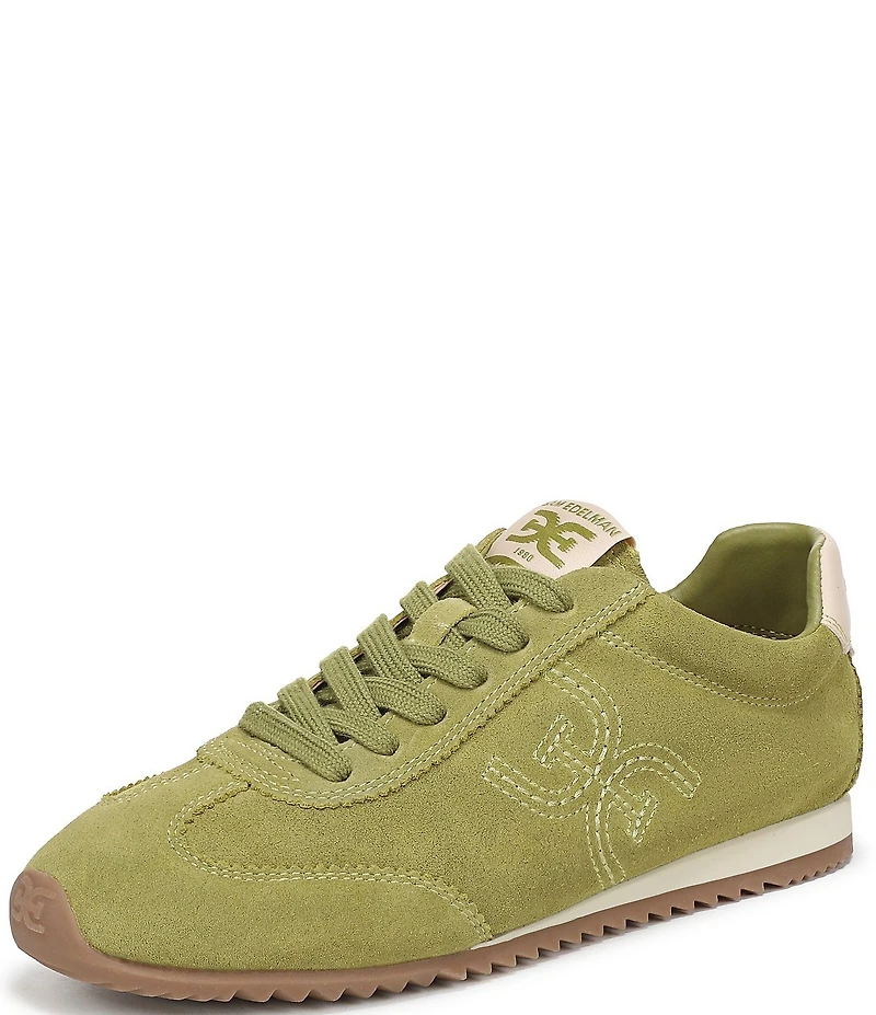 Sam Edelman Isella Suede Logo Lace Up Sneakers