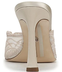 Sam Edelman Iva Embroidered Lace Dress Slide Sandals