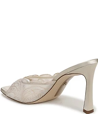 Sam Edelman Iva Embroidered Lace Dress Slide Sandals