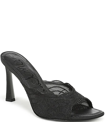 Sam Edelman Iva Embroidered Lace Dress Slide Sandals