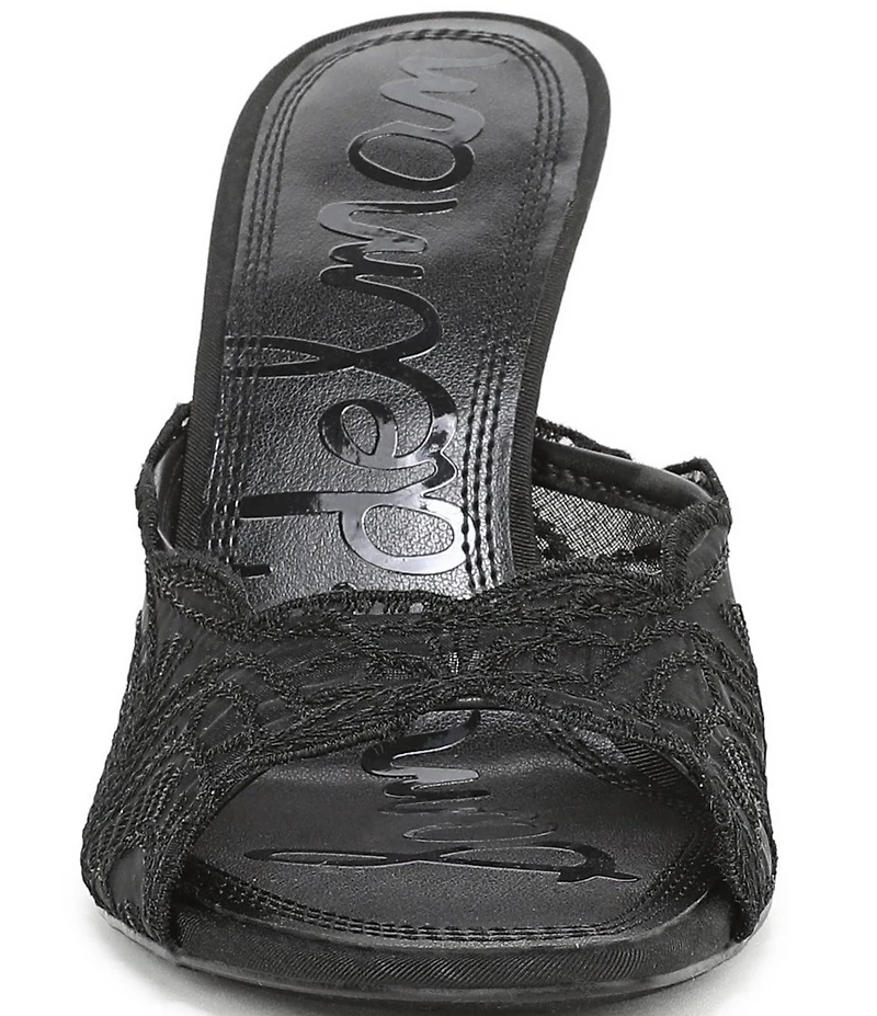 Sam Edelman Iva Embroidered Lace Dress Slide Sandals