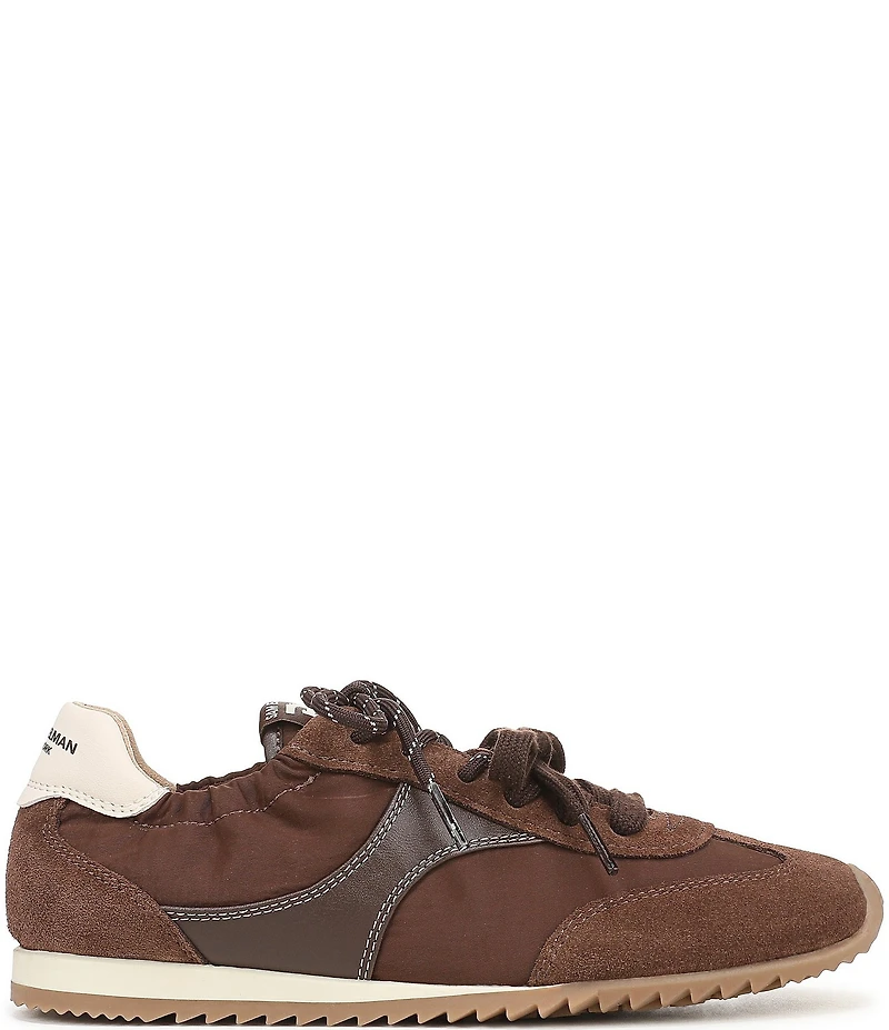 Sam Edelman Ivanna Nylon and Suede Lace Up Sneakers